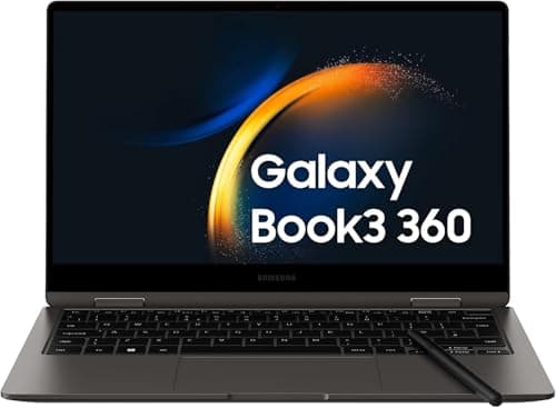 Samsung Galaxy Book3 360 Laptop, 13.3" Super AMOLED, S Pen, Intel EVO, Intel Core i7-1340P 13th gen, 16GB RAM, 512GB SSD, Windows 11 Home, Graphite [Versione italiana]