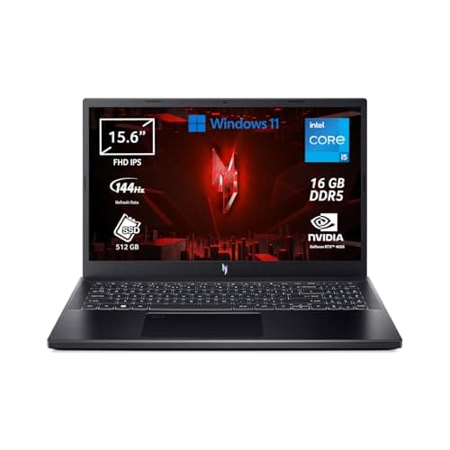 Acer Nitro V 15 ANV15-51-5673 Notebook Gaming, Processore Intel Core i5-13420H, Ram 16 GB DDR5, 512 GB SSD, Display 15.6" FHD IPS 144 Hz LED LCD, NVIDIA GeForce RTX 4050 6 GB, Windows 11 Home