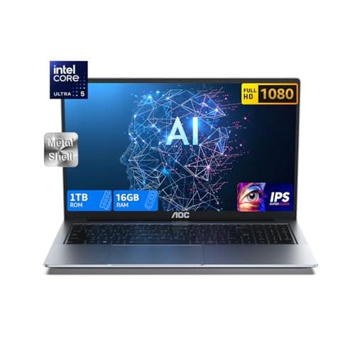 AOC AI Gaming Notebook, 16.1'' PC Portatile con Intel Core Ultra 5 125U, PC Portatile con Tastiera Illuminata, 16GB DDR5 1TB SSD, UHD Computer Portatile-(AI: Copilot) Supporta WiFi 6, Tipo_C, BT5.2